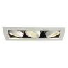 KADUX, encastré de plafond intérieur, triple, blanc mat, LED, 20W, 3000K, variable