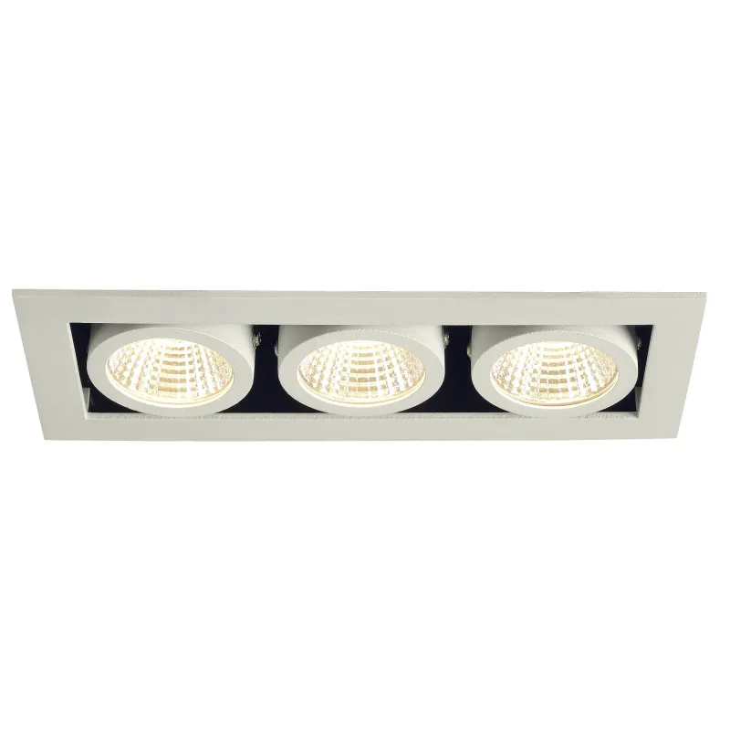 KADUX, encastré de plafond intérieur, triple, blanc mat, LED, 20W, 3000K, variable