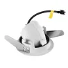 NUMINOS® GIMBLE XS, encastré de plafond intérieur, 20 deg , blanc/noir, LED, 7W, 2700K