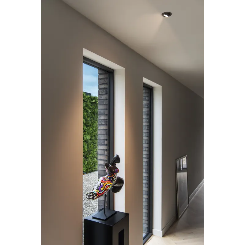 NUMINOS® GIMBLE XS, encastré de plafond intérieur, 20 deg , noir/blanc, LED, 7W, 2700K