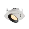 NUMINOS® GIMBLE XS, encastré de plafond intérieur, 40 deg , blanc/noir, LED, 7W, 3000K