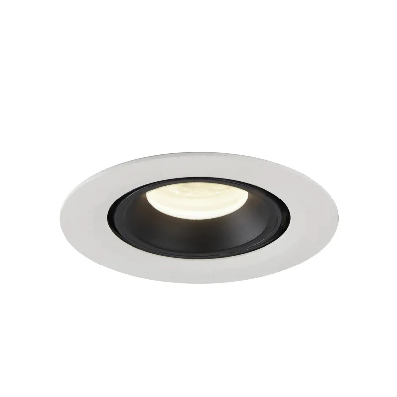 NUMINOS® GIMBLE XS, encastré de plafond intérieur, 40 deg , blanc/noir, LED, 7W, 4000K