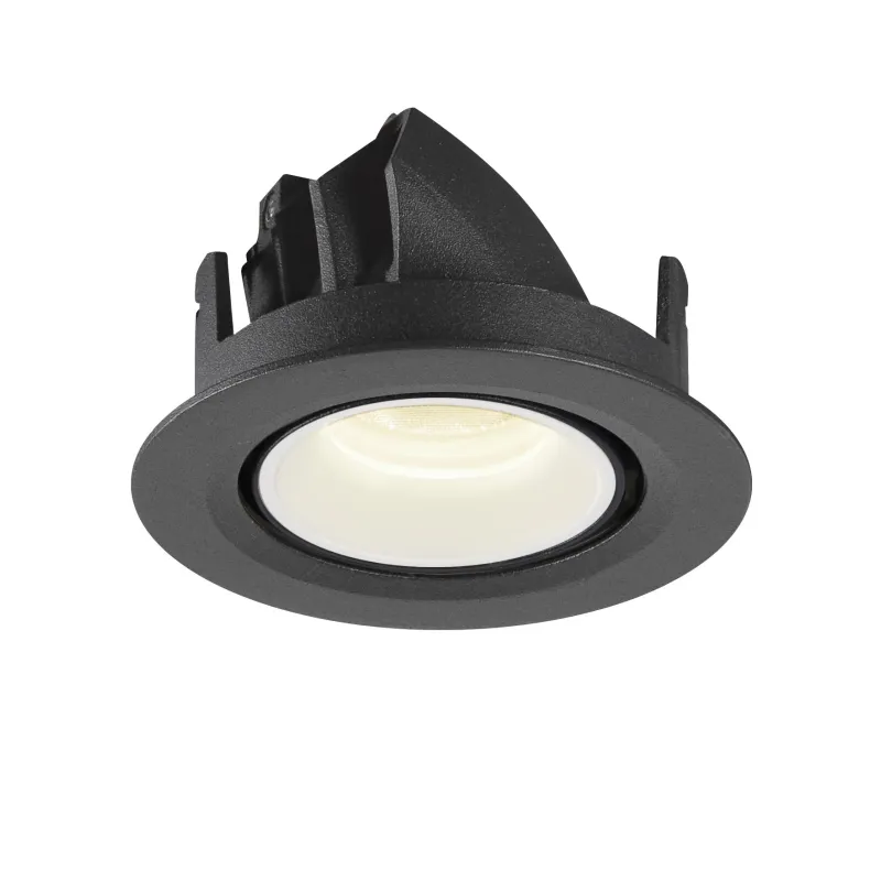 NUMINOS® GIMBLE XS, encastré de plafond intérieur, 40 deg , noir/blanc, LED, 7W, 4000K