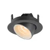 NUMINOS® GIMBLE XS, encastré de plafond intérieur, 55 deg , noir/blanc, LED, 7W, 2700K