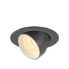 NUMINOS® GIMBLE XS, encastré de plafond intérieur, 55 deg , noir/blanc, LED, 7W, 3000K