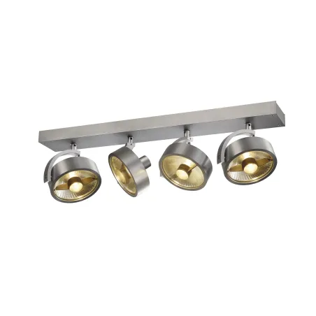KALU, applique et plafonnier intérieur, quad, alu brossé, GU10/QPAR111, 4x 75W max