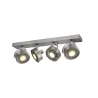 KALU, applique et plafonnier intérieur, quad, alu brossé, GU10/QPAR111, 4x 75W max