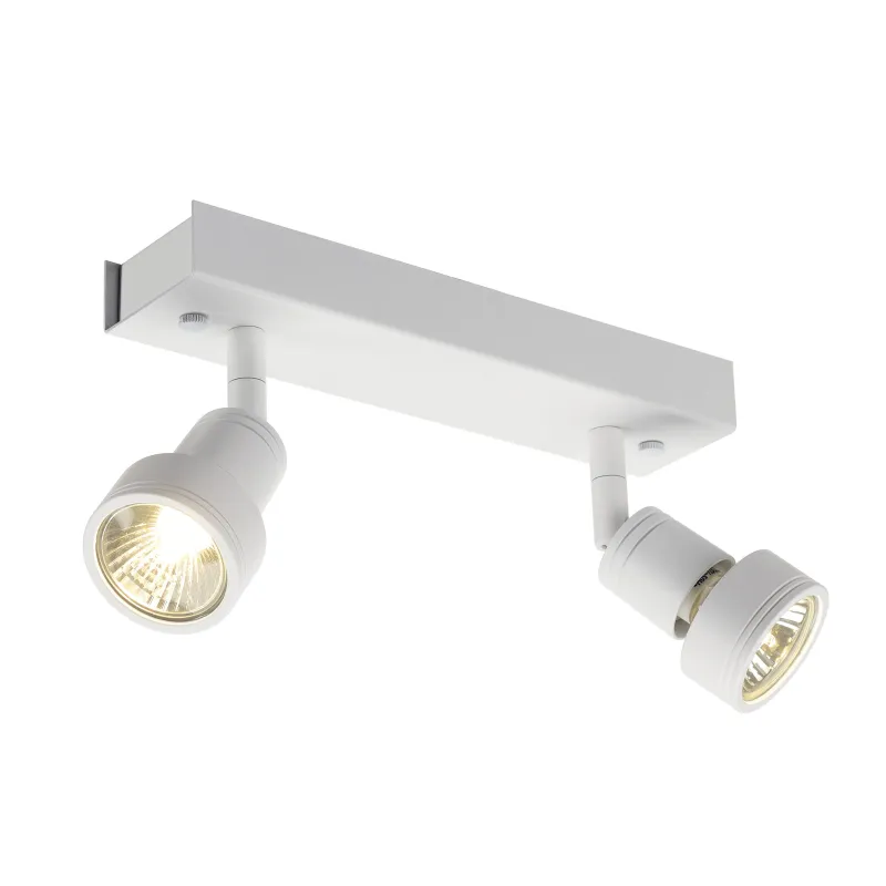 PURI, applique et plafonnier intérieur, double, blanc mat, GU10/QPAR51, 2x 50W max