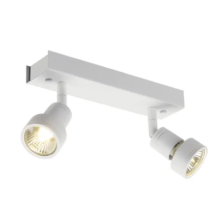 PURI, applique et plafonnier intérieur, double, blanc mat, GU10/QPAR51, 2x 50W max
