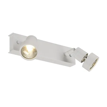 PURI, applique et plafonnier intérieur, double, blanc mat, GU10/QPAR51, 2x 50W max