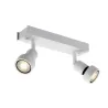 PURI, applique et plafonnier intérieur, double, blanc mat, GU10/QPAR51, 2x 50W max