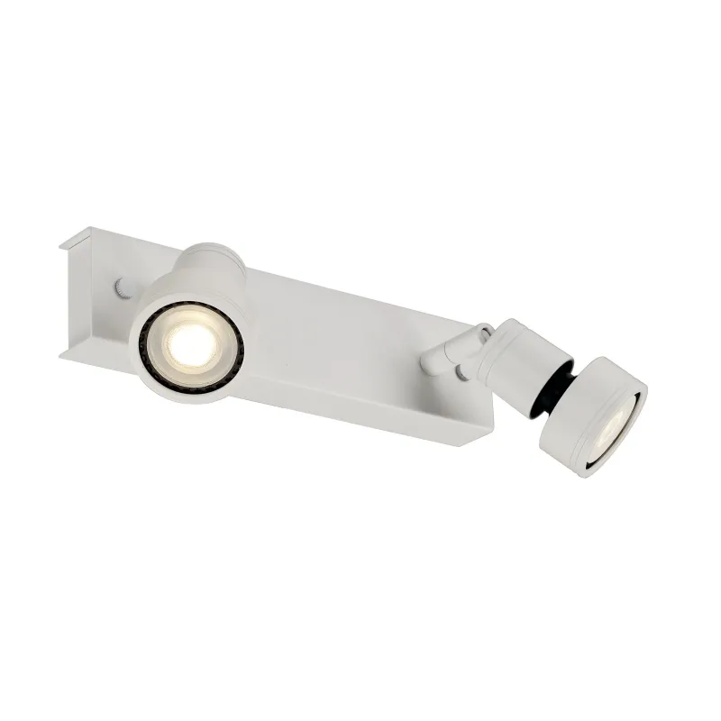 PURI, applique et plafonnier intérieur, double, blanc mat, GU10/QPAR51, 2x 50W max
