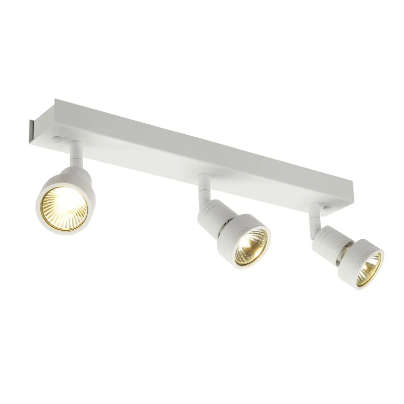 PURI, applique et plafonnier intérieur, triple, blanc mat, GU10/QPAR51, 3x 50W max