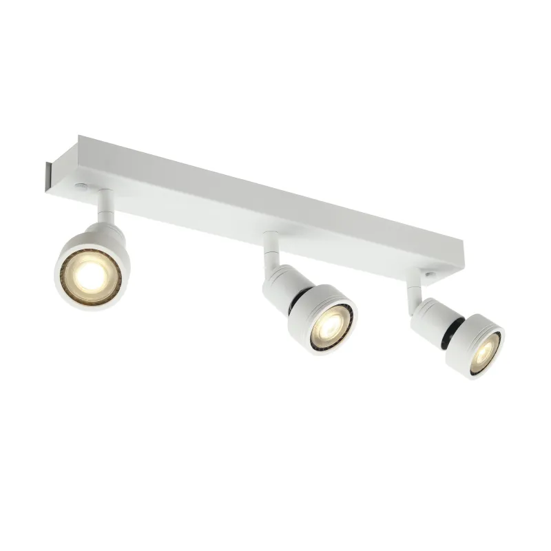 PURI, applique et plafonnier intérieur, triple, blanc mat, GU10/QPAR51, 3x 50W max
