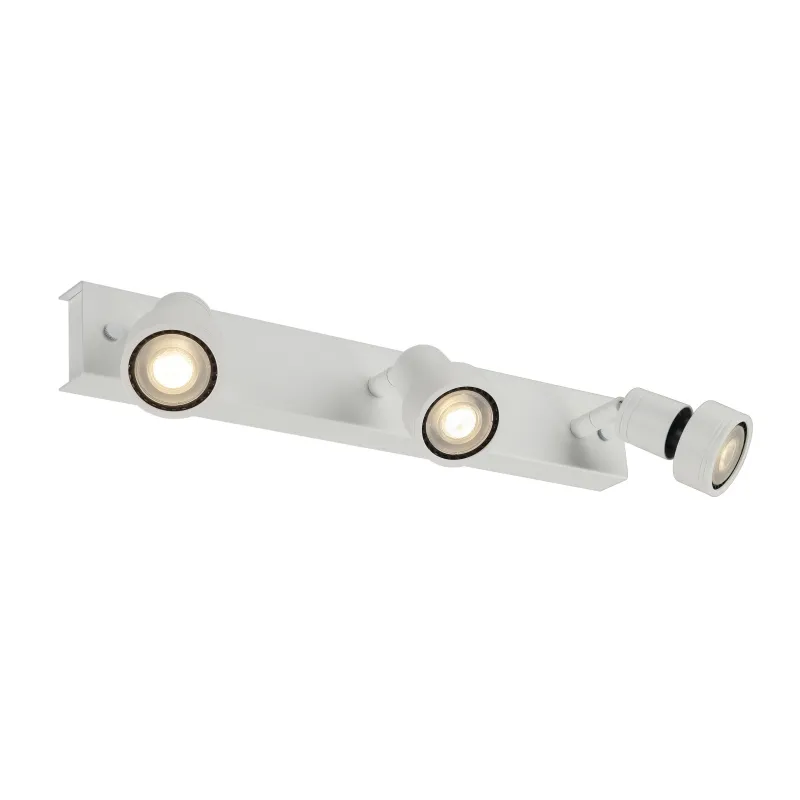 PURI, applique et plafonnier intérieur, triple, blanc mat, GU10/QPAR51, 3x 50W max