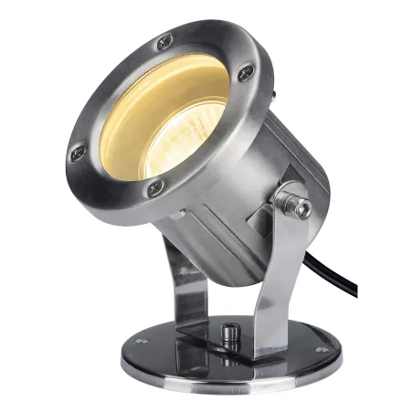 NAUTILUS 10 SPOT, projecteur extérieur, inox, GU10/QPAR51, 25W max, IP55, inox 316