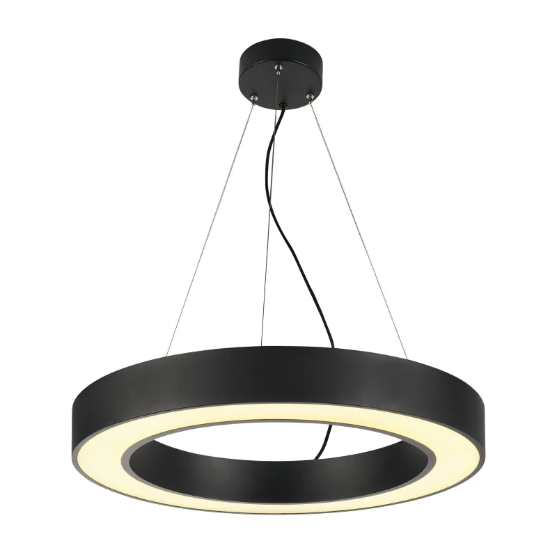 MEDO RING 60, suspension intérieure, rond, noir, LED, 32,9W, 3000K, variable 1-10V