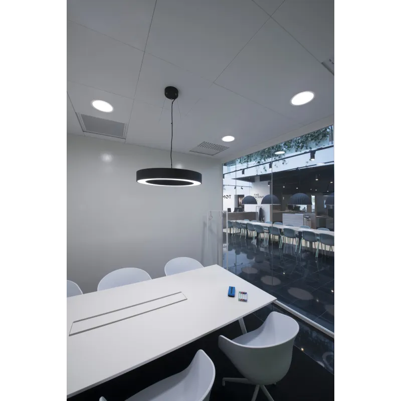 MEDO RING 60, suspension intérieure, rond, noir, LED, 32,9W, 3000K, variable 1-10V