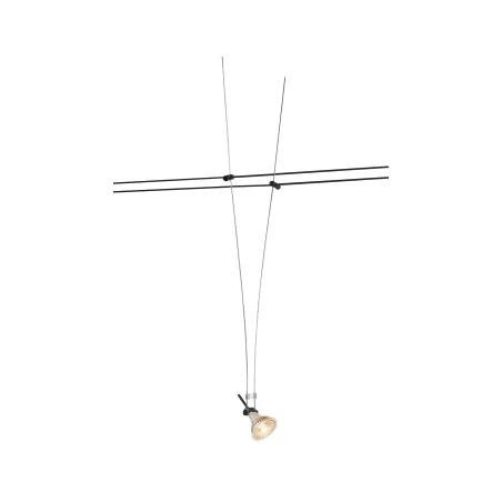 ASMARA, spot pour câble tendu T.B.T. TENSEO intérieur, noir, GX5.3/QR-C51, 35W max