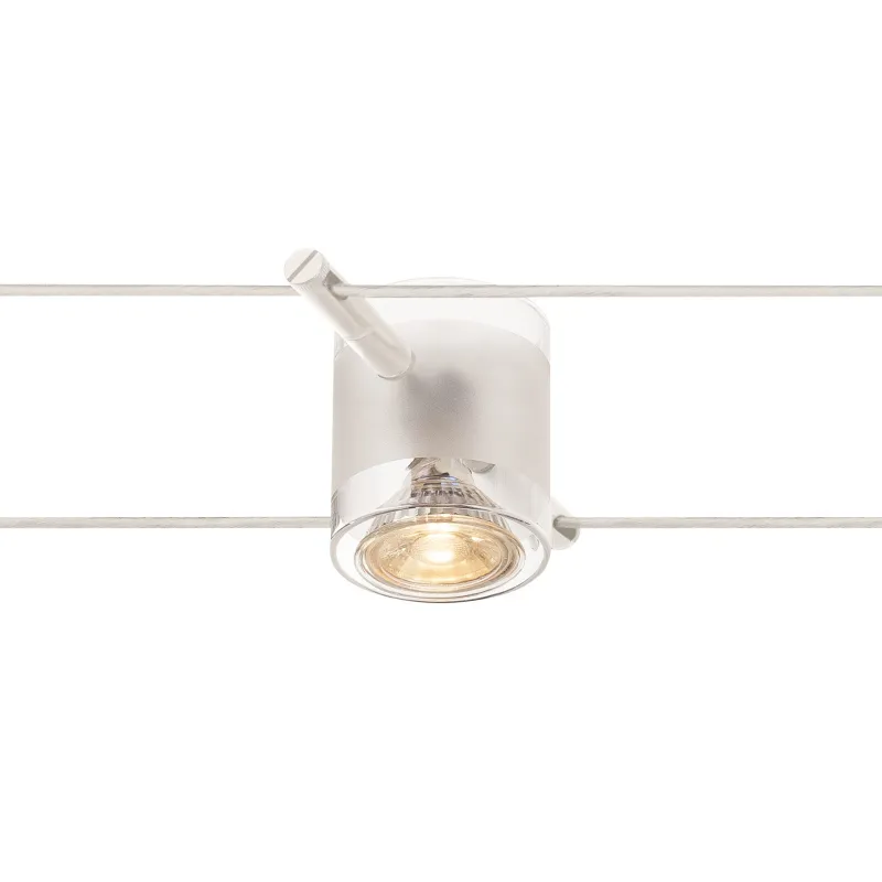 COMET, spot pour câble tendu T.B.T. TENSEO intérieur, blanc, GU5.3/QR-C51, 50W max