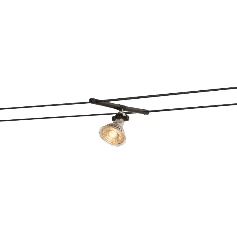 COSMIC, spot pour câble tendu T.B.T. TENSEO intérieur, noir, GX5.3/QR-C51, 35W max