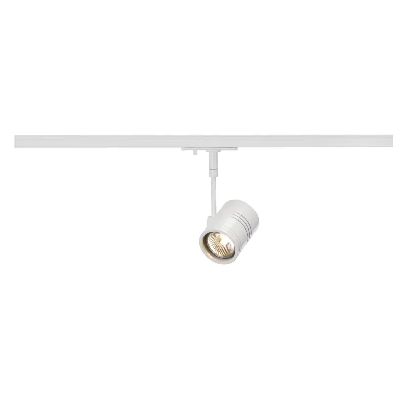 BIMA, spot pour rail 1 allumage intérieur, simple, blanc mat, GU10/QPAR51, 50W max