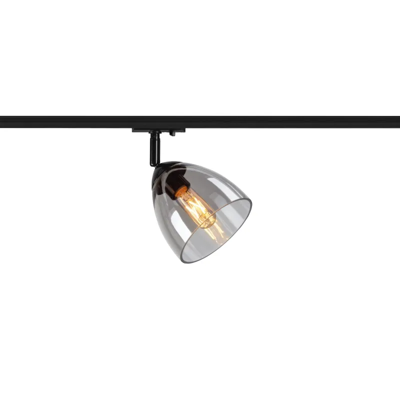 PARA CONE GL, spot pour rail 1 allumage intérieur, noir/transparent, GU10, 25W max