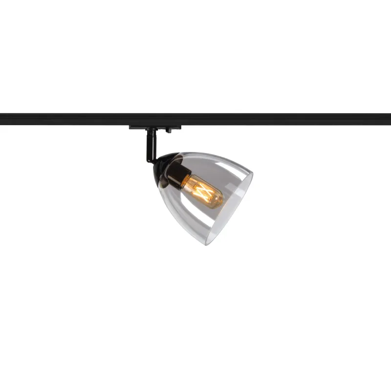 PARA CONE GL, spot pour rail 1 allumage intérieur, noir/transparent, GU10, 25W max