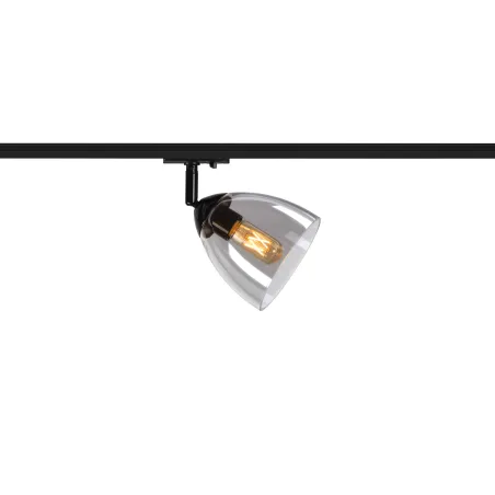 PARA CONE GL, spot pour rail 1 allumage intérieur, noir/transparent, GU10, 25W max