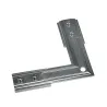Renfort mécanique d'angle, pour rail 1 allumage à encastrer, intérieur, nickel mat