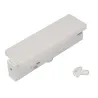 EUTRAC®, alimentation centrale, intérieur, pour rail 3 allumages en saillie, blanc