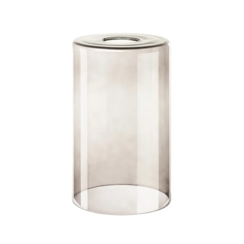 FENDA, abat-jour, intérieur, rond, Ø 12,5 cm, brun, verre fumé, 40W max, en verre