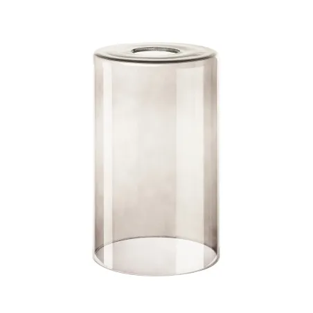 FENDA, abat-jour, intérieur, rond, Ø 12,5 cm, brun, verre fumé, 40W max, en verre