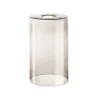 FENDA, abat-jour, intérieur, rond, Ø 12,5 cm, brun, verre fumé, 40W max, en verre
