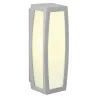 MERIDIAN BOX, applique extérieure, diffuseur opalescent, gris, E27, 25W max, IP54