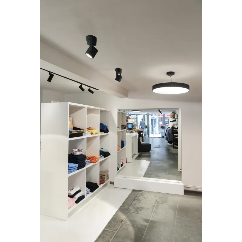 OCULUS, applique et plafonnier intérieur, noir, LED, 11W, 2000-3000K, Dim to warm