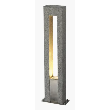 ARROCK ARC, borne extérieure, gris, GU10/QPAR51, 35W max, IP44, granite, inox 304