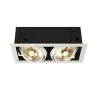 KADUX, encastré de plafond intérieur, double, blanc mat, GU10/QPAR111, 2x 75W max