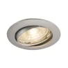 PIKA, encastré de plafond intérieur, rond, orientable, gris, GU10/QPAR51, 50W max