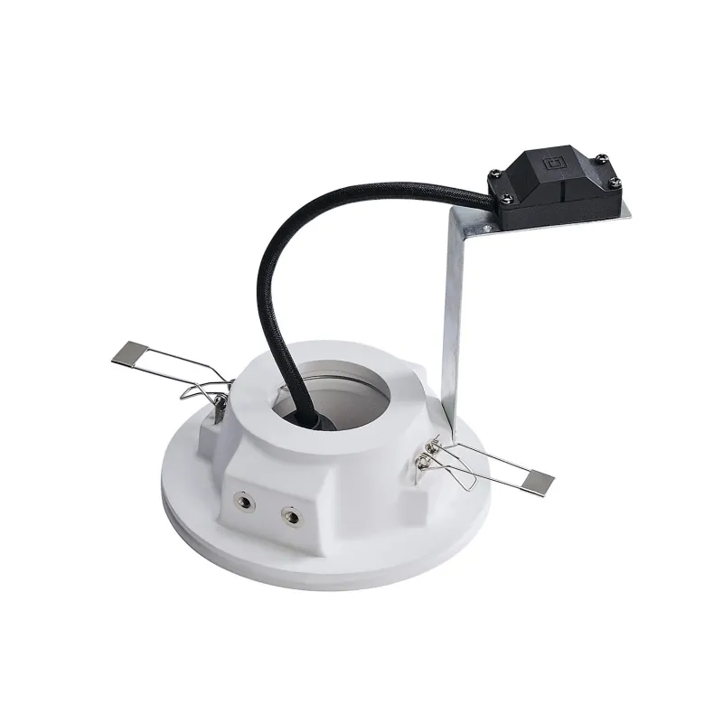 PLASTRA, encastré de plafond intérieur, rond, blanc, GU10/QPAR51, 35W max, plâtre