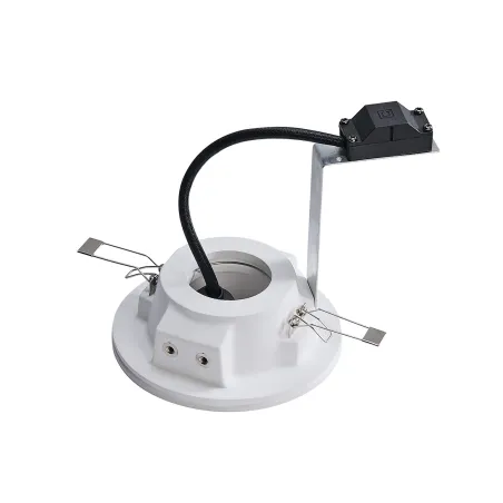 PLASTRA, encastré de plafond intérieur, rond, blanc, GU10/QPAR51, 35W max, plâtre