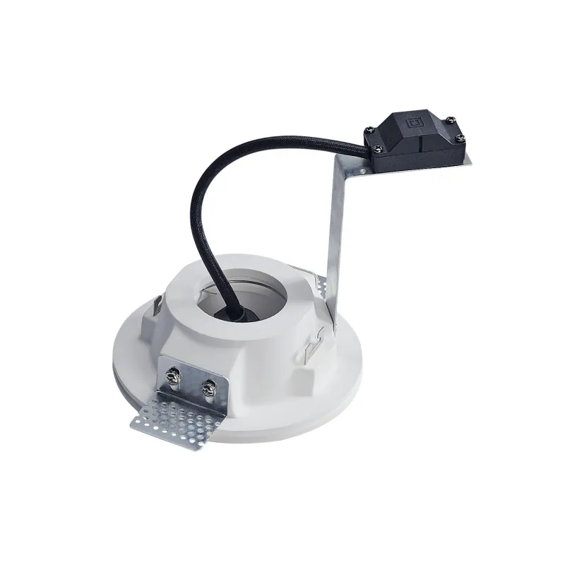 PLASTRA, encastré de plafond intérieur, rond, blanc, GU10/QPAR51, 35W max, plâtre