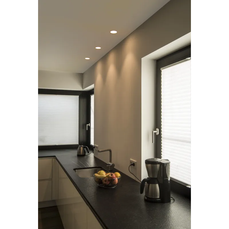 PLASTRA, encastré de plafond intérieur, rond, blanc, GU10/QPAR51, 35W max, plâtre
