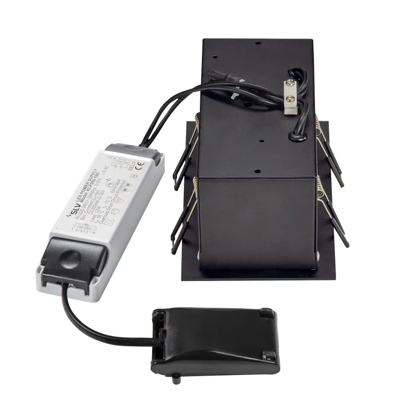 KADUX, encastré de plafond intérieur, double, noir mat, LED, 14W, 3000K, variable