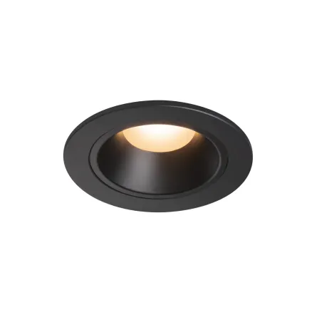 NUMINOS® S, encastré de plafond intérieur, 40 deg , noir, LED, 8,6W, 2700K, IP20/IP44