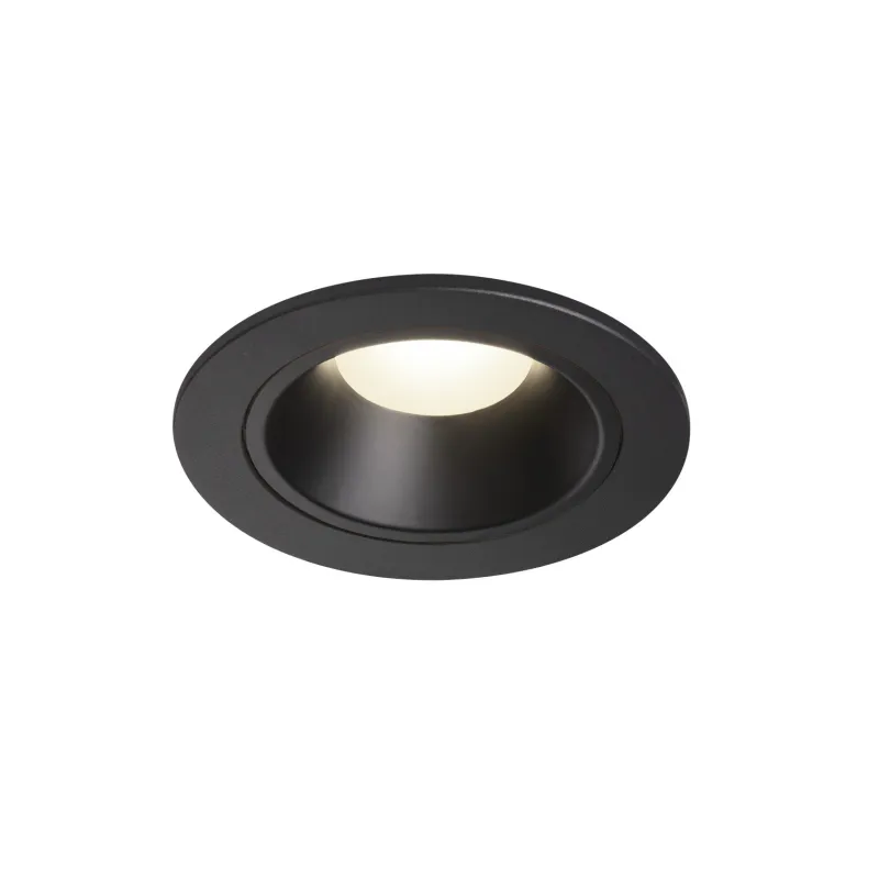 NUMINOS® S, encastré de plafond intérieur, 40 deg , noir, LED, 8,6W, 4000K, IP20/IP44