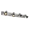ASTO, applique et plafonnier intérieur, quad, alu brossé, GU10/QPAR51, 4x 75W max