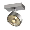 KALU, applique et plafonnier intérieur, simple, alu brossé, GU10/QPAR111, 75W max