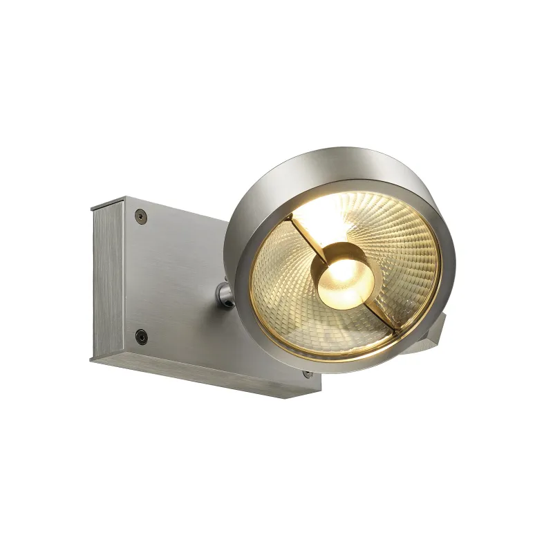 KALU, applique et plafonnier intérieur, simple, alu brossé, GU10/QPAR111, 75W max