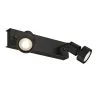 PURI, applique et plafonnier intérieur, double, noir mat, GU10/QPAR51, 2x 50W max